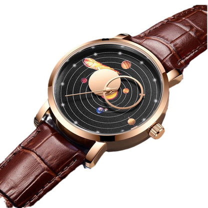 Orologio con cinturino pelle impermeabile
