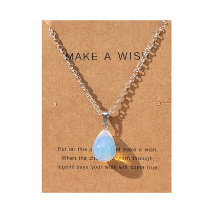 Collana filo di rame con pietra