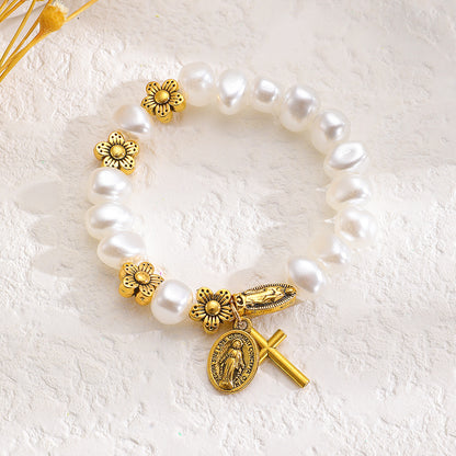 Bracciale croce fatto a mano