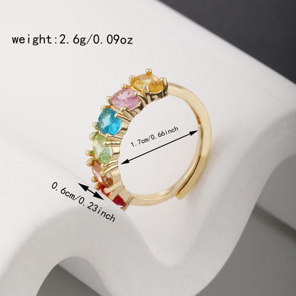 Anello zircone retrò da donna