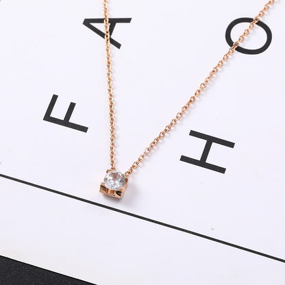 Collana solitario diamante