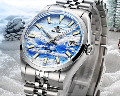 Orologio meccanico impermeabile automatico luminescente
