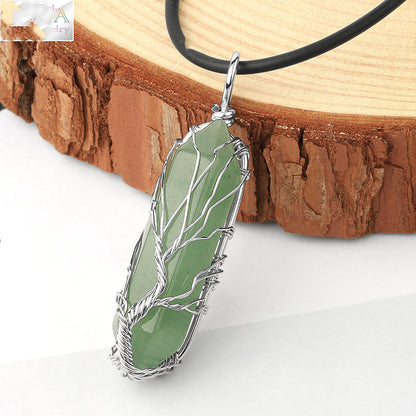Collana Prisma Esagonale Albero della Vita