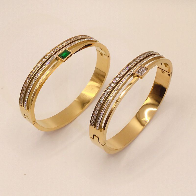 Bracciale titanio doppio filo bianco verde