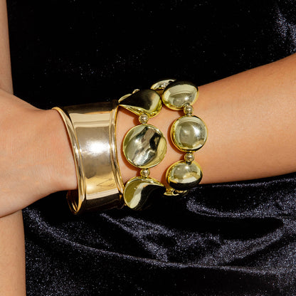 Bracciale geometrico multistrato