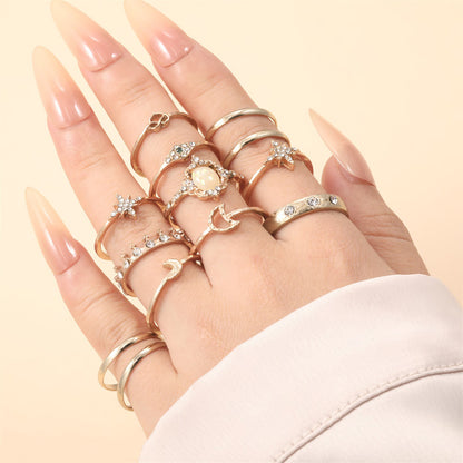 Anelli vintage opale e strass