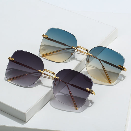 Occhiali frameless squadrati