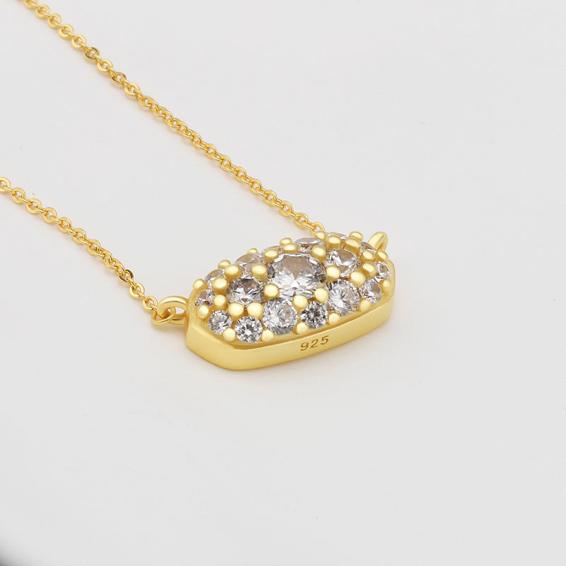 Collana corta geometrica