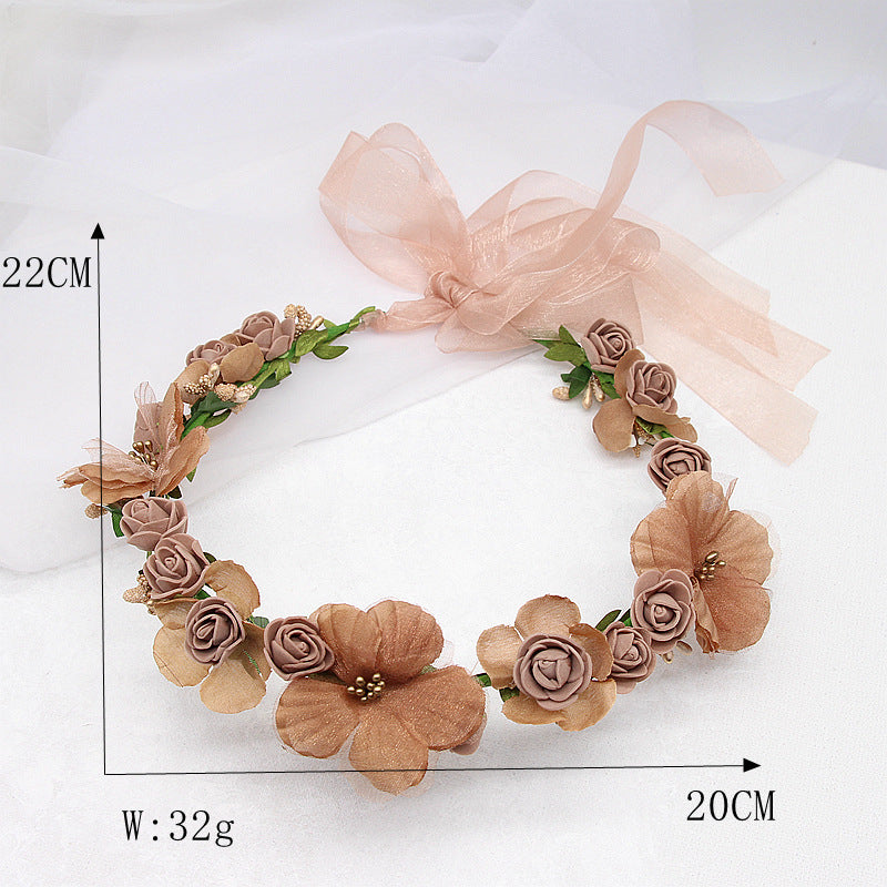 Corona floreale sposa