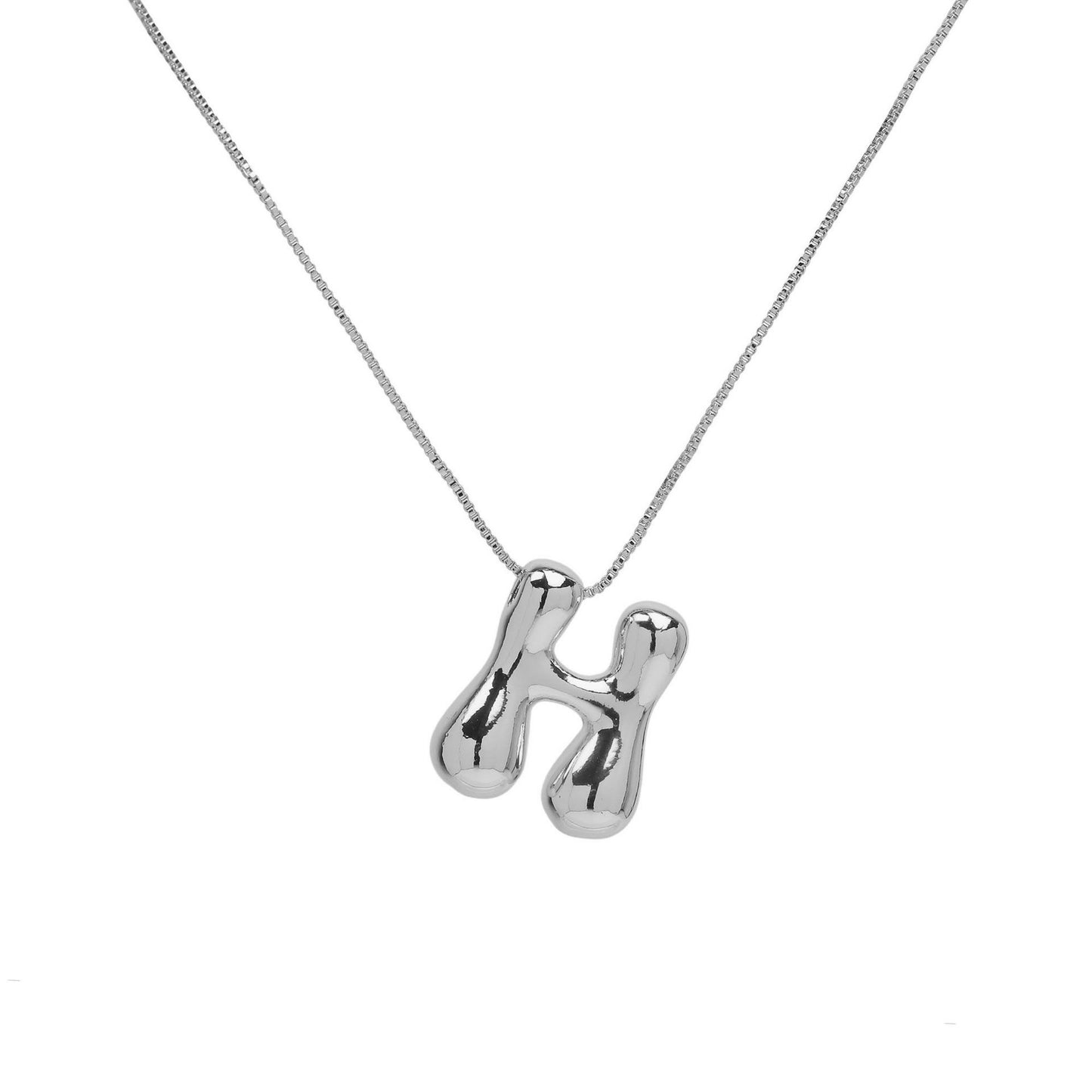 Collana lettera in ottone