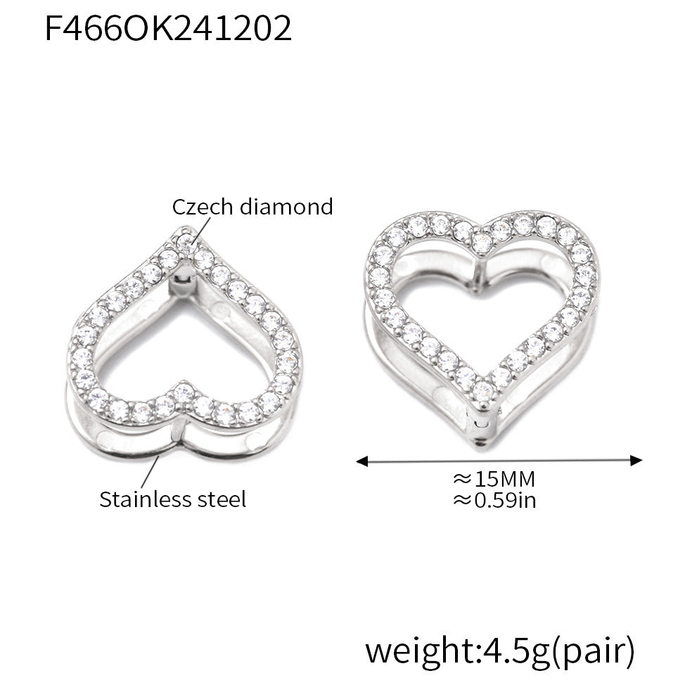 Orecchini in zircone amore