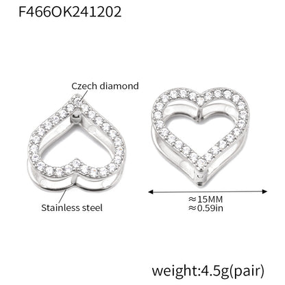 Orecchini in zircone amore