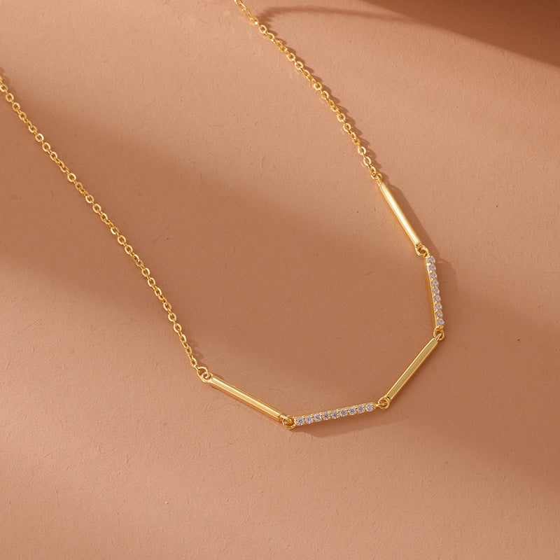 Collana geometrica argento sterling