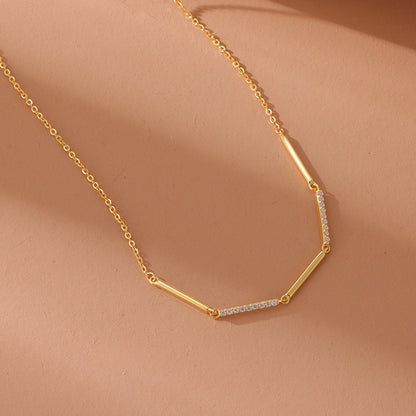 Collana geometrica argento sterling