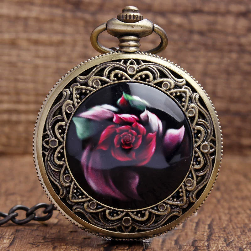 Orologio da tasca teschio ceramica