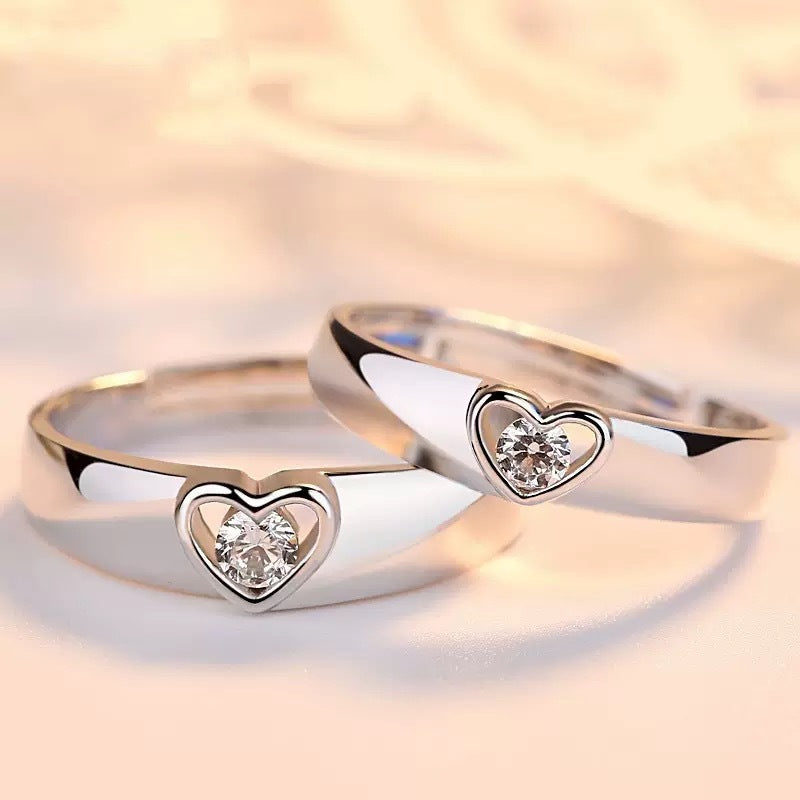 Coppia anelli cuore