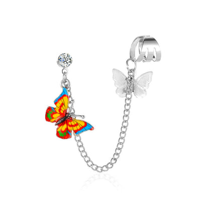 Orecchini farfalla multicolore