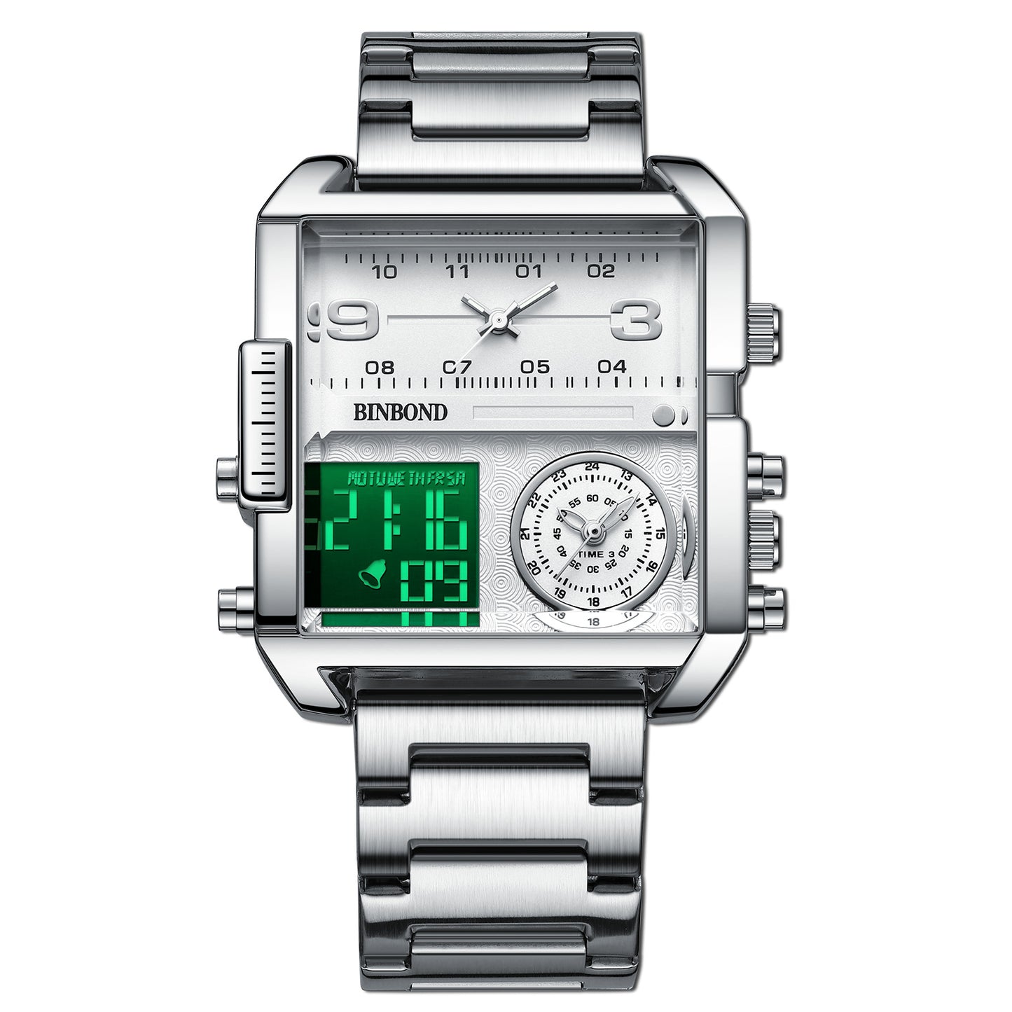 Orologio uomo sportivo multifunzione al quarzo