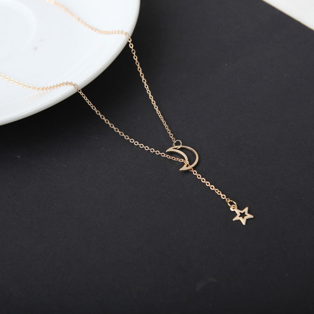 Collana Luna e Stelle corta
