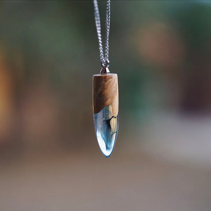 Collana Legno e Resina da Regalo