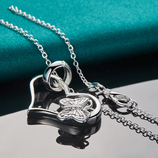 Collana farfalla argento amore
