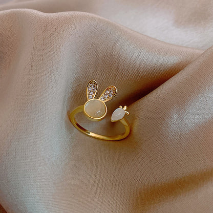 Anello con opale micro