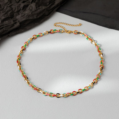 Collana titanio colorata