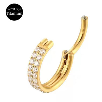 Orecchino piercing zircone