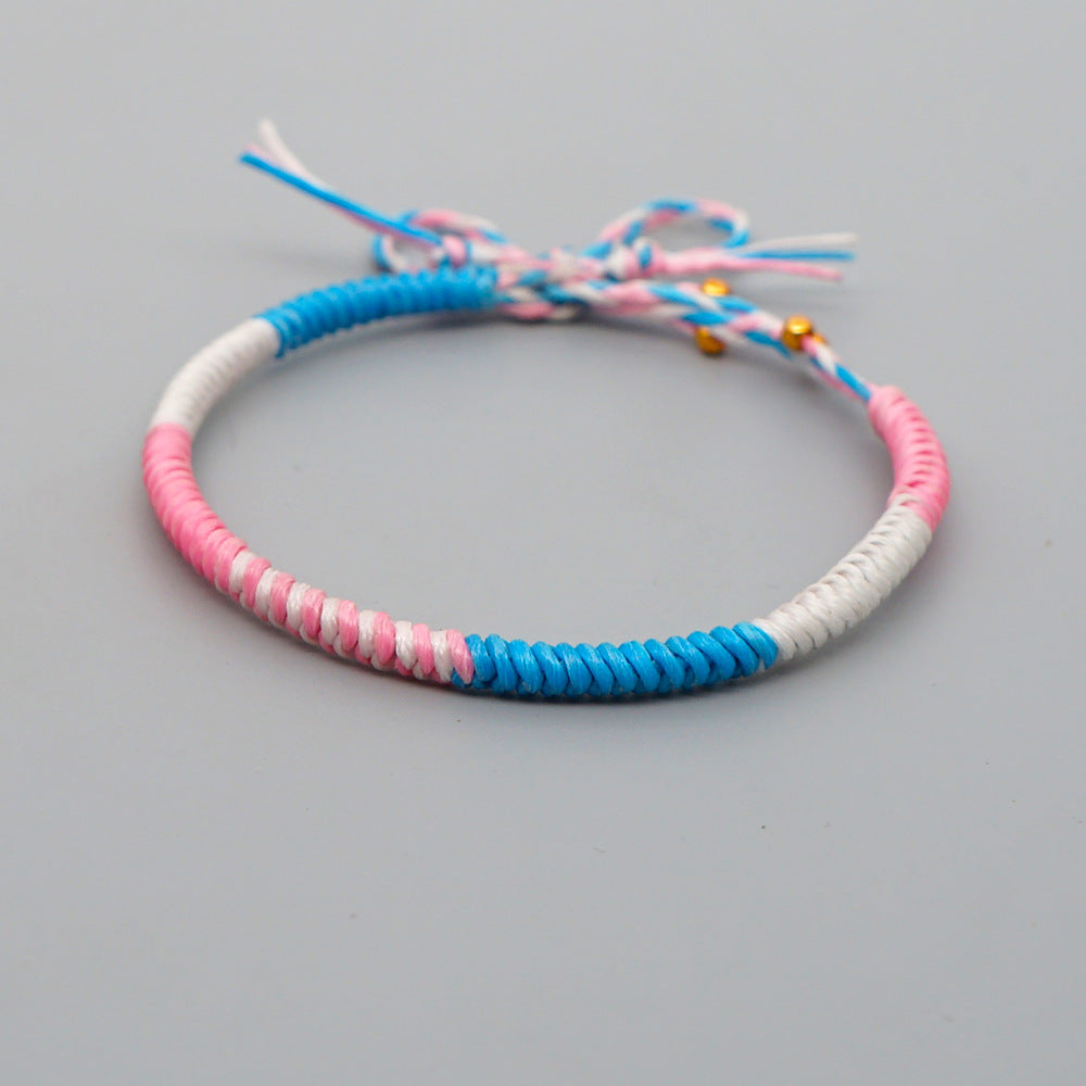 Bracciale natalizio corda