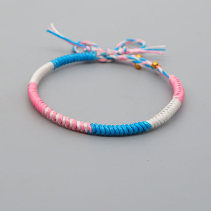 Bracciale natalizio corda