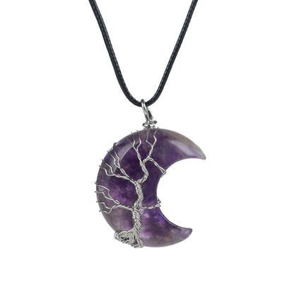 Collana luna e pietra naturale