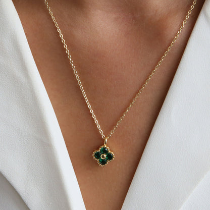 Collana trifoglio fortunato