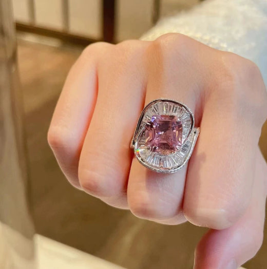 Anello zirconi incastonati
