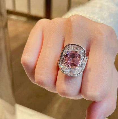 Anello zirconi incastonati