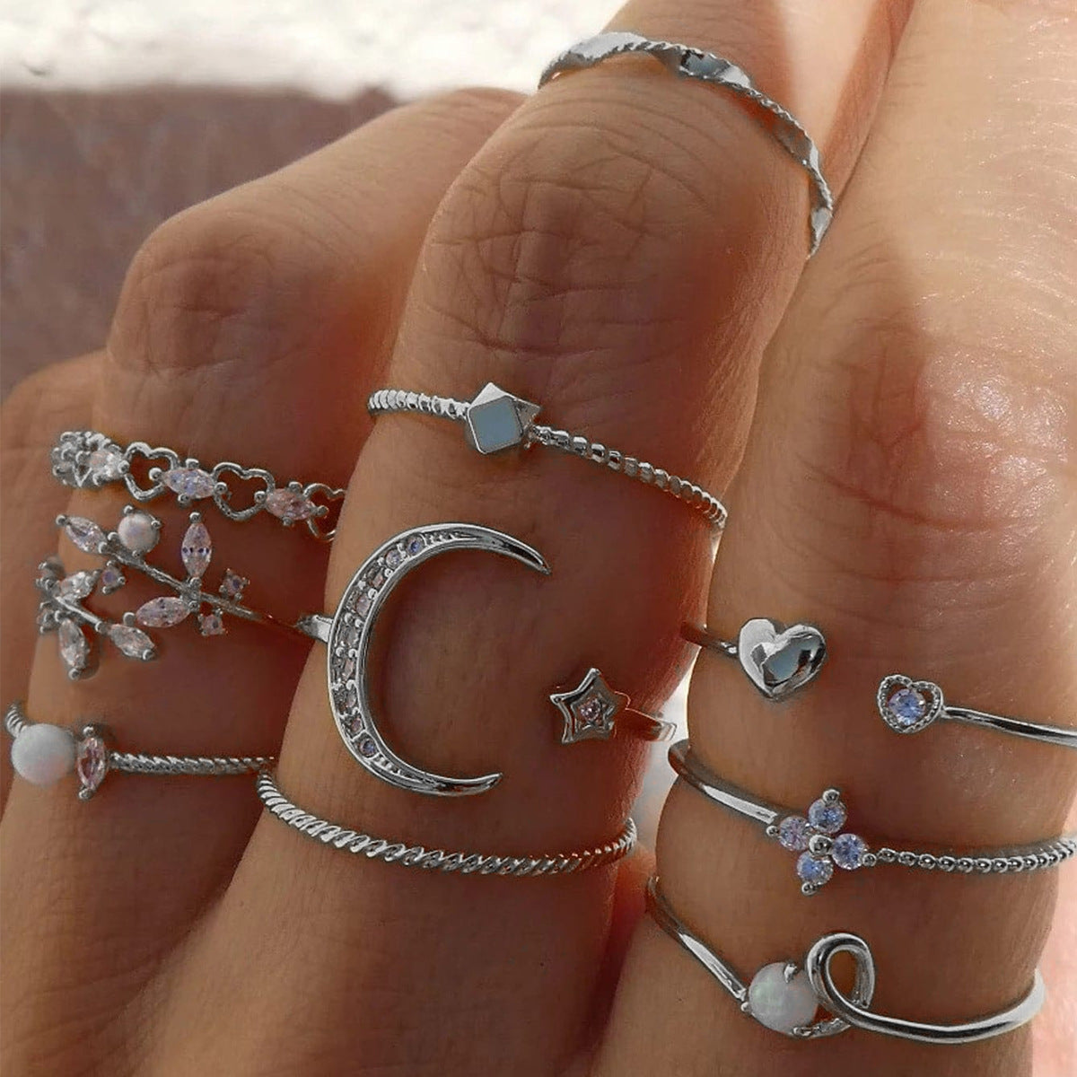 Set anelli stelle