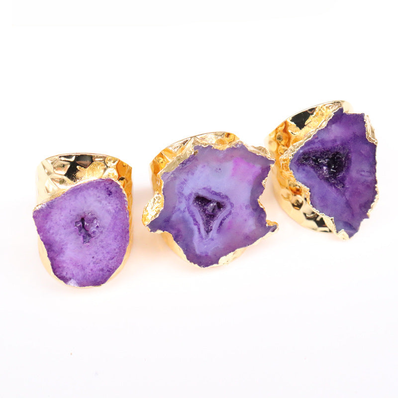 Anello agata naturale
