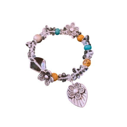 Bracciale etnico floreale
