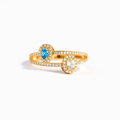 Anello uovo doppio strato