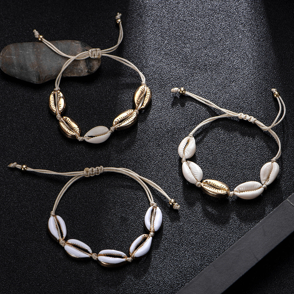 Collana conchiglia nodi