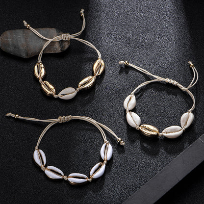Collana conchiglia nodi