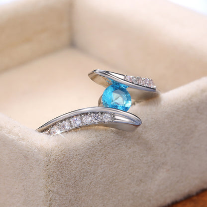 Anello zircone donna