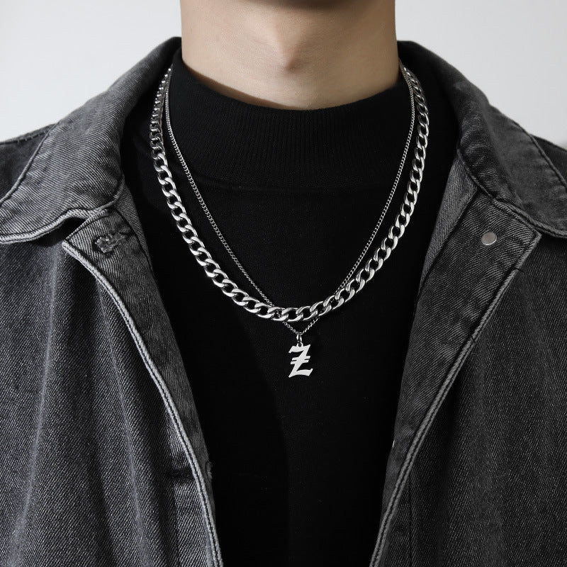 Collana Lettera Titanio