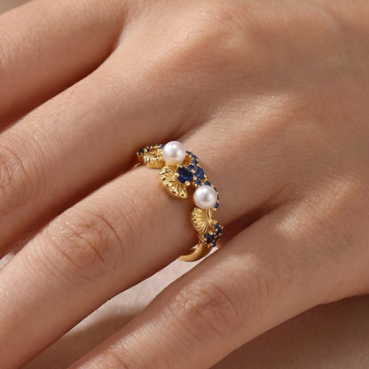 Anello conchiglia madreperla