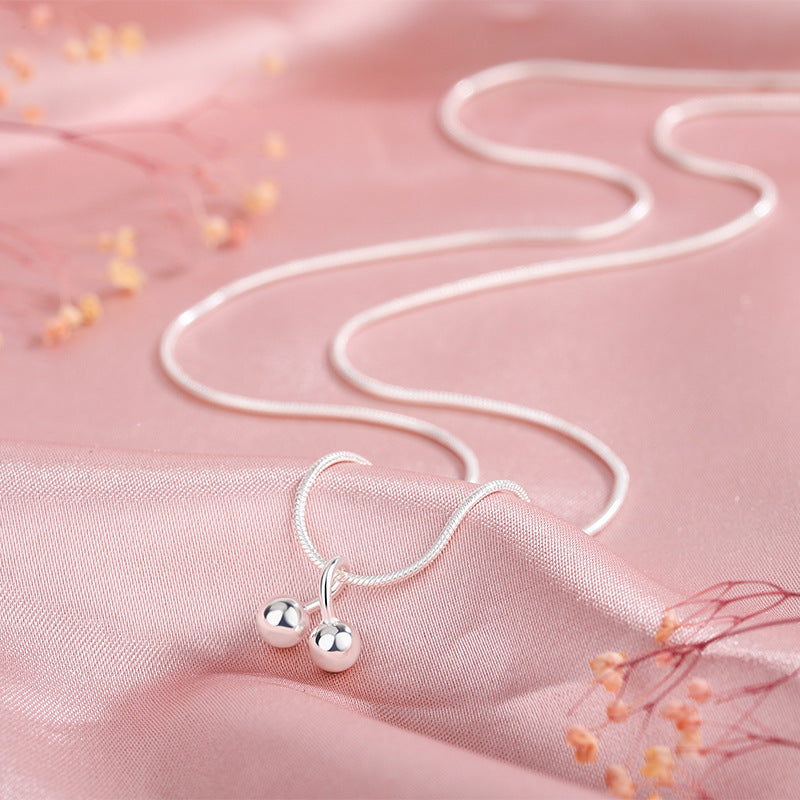 Collana ciliegia in argento