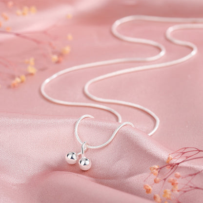 Collana ciliegia in argento