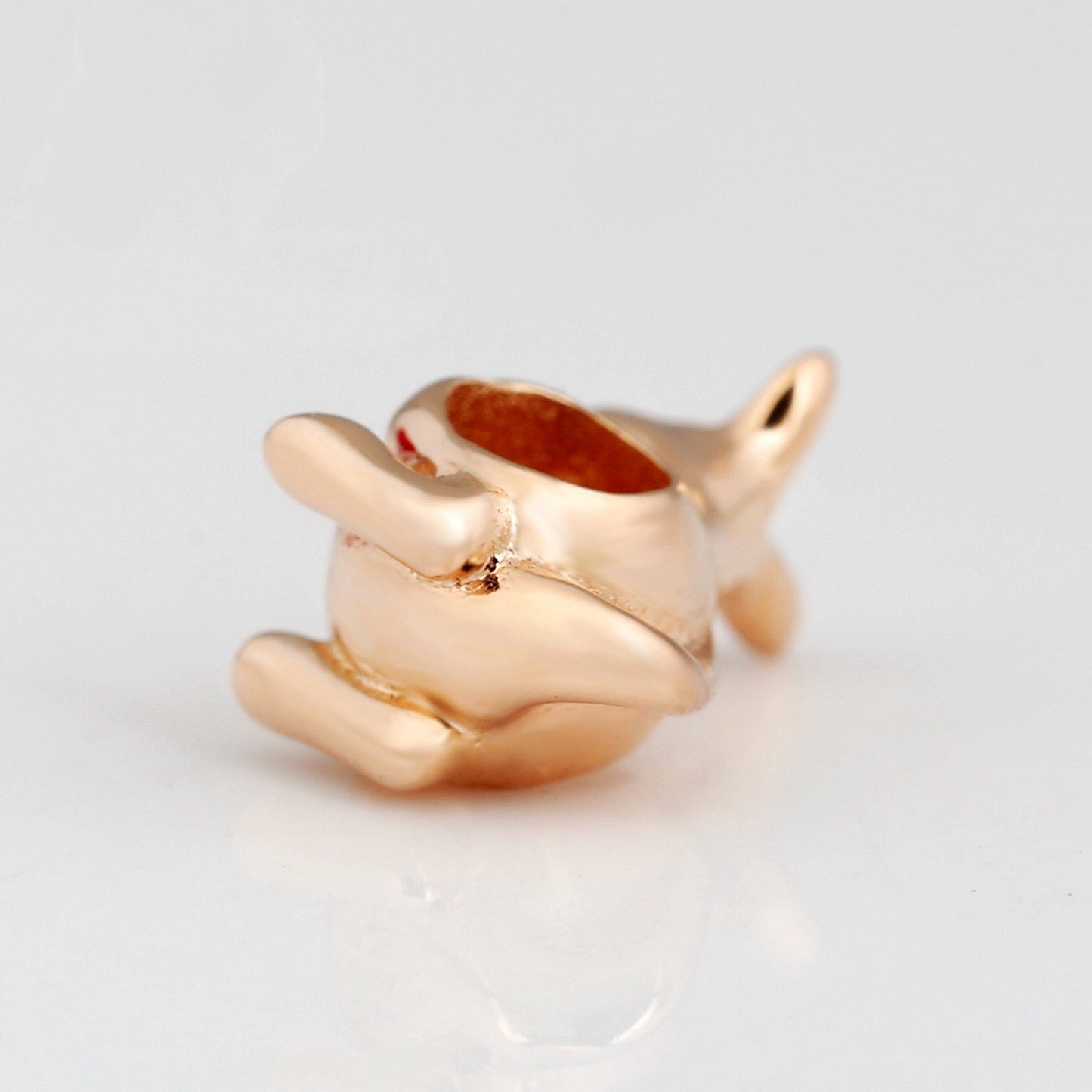 Collana perline argento oro rosa