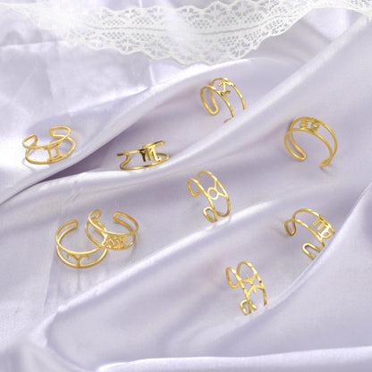 Anello segni zodiacali titanio