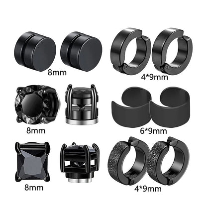 Orecchini clip croce magnetici