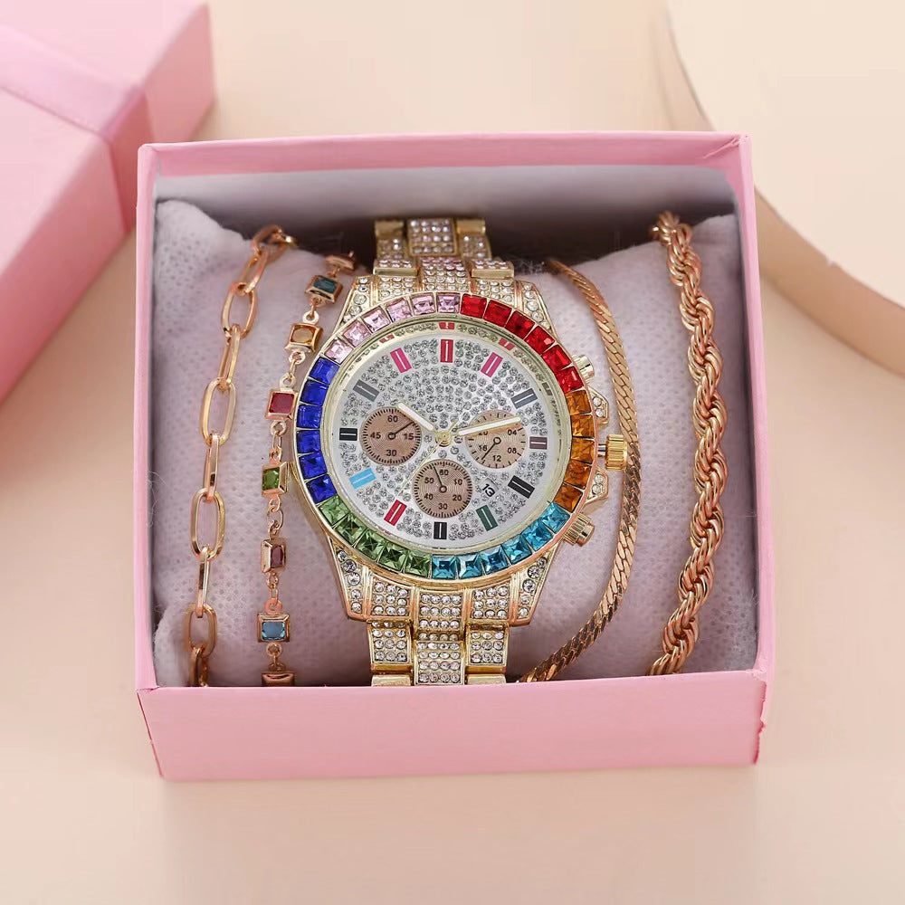 Orologio da donna acciaio e diamanti