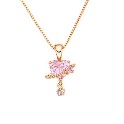 Collana cuore zircone da donna